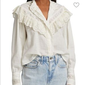 FREE PEOPLE
Hit The Road Button Front Blouse
